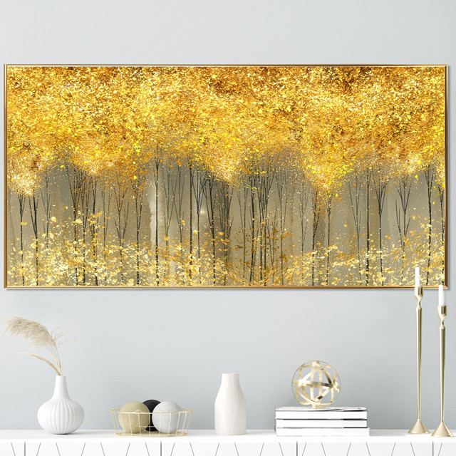 황금 돈나무 그림액자 추상화 캔버스 거실 인테리어 북유럽 액자, 유광골드 249,000원
