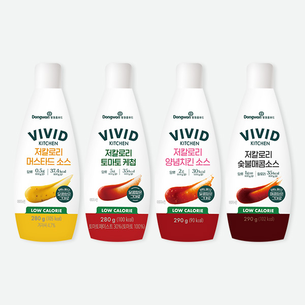 [집들이선물] 저칼로리소스 4종 세트 (케첩+머스타드+양념치킨+숯불매콤) 14,900원