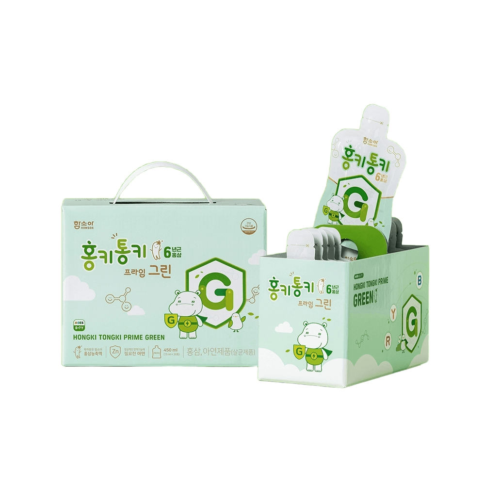 함소아 홍키통키 프라임 그린 30포 3박스 5세~7세 키즈영양제 179,000원