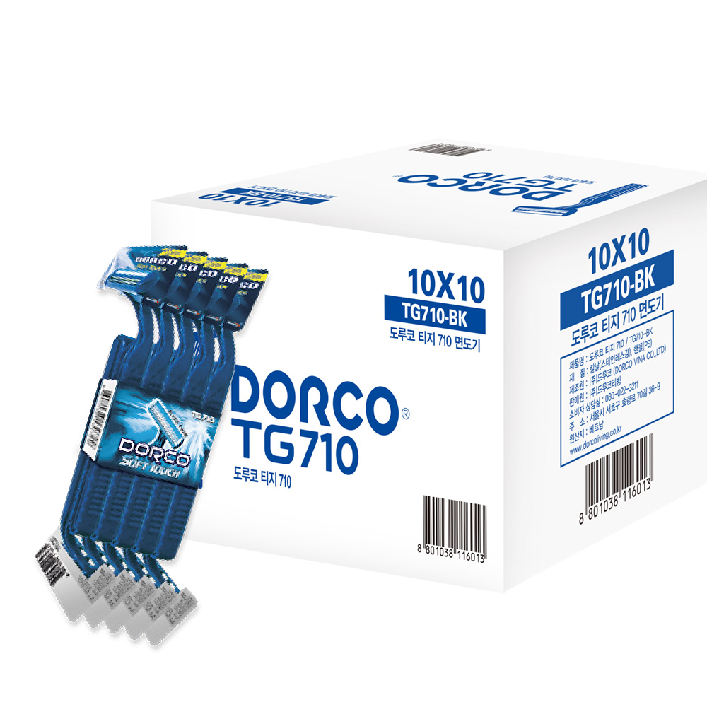 도루코 TG-710 일회용 소프트 두날면도기 100개, 100개입, 1개 28,000원