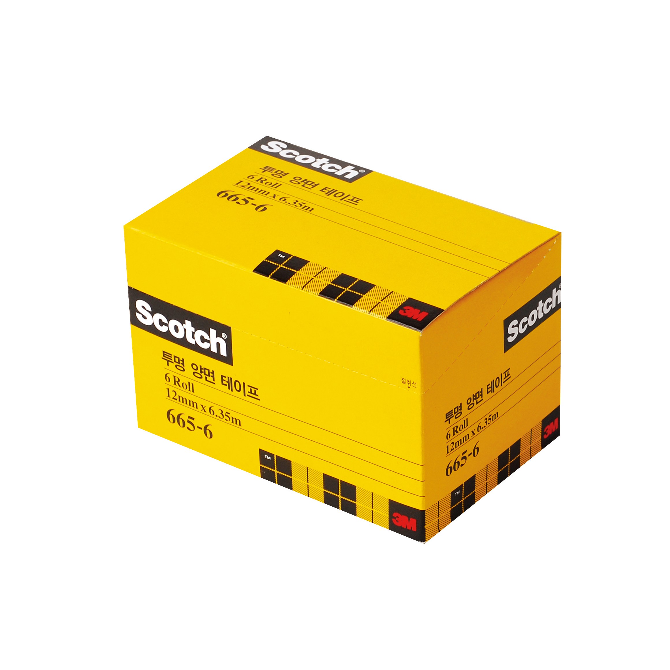 3M 스카치 투명양면테이프 리필 665R-12 6개입 (12mm x 6.35m) 34,000원