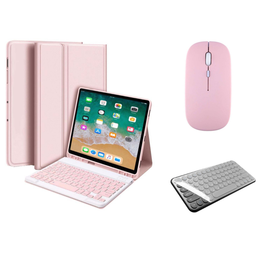 아이패드 호환 에어 프로 미니 1/2/3/4/5/6/7/8/9/10 세대 M2 M4 펜슬 수납 블루투스 키보드 케이스 무선 마우스 세트 iPad Pro Air Mini 케이스나라 24,900원