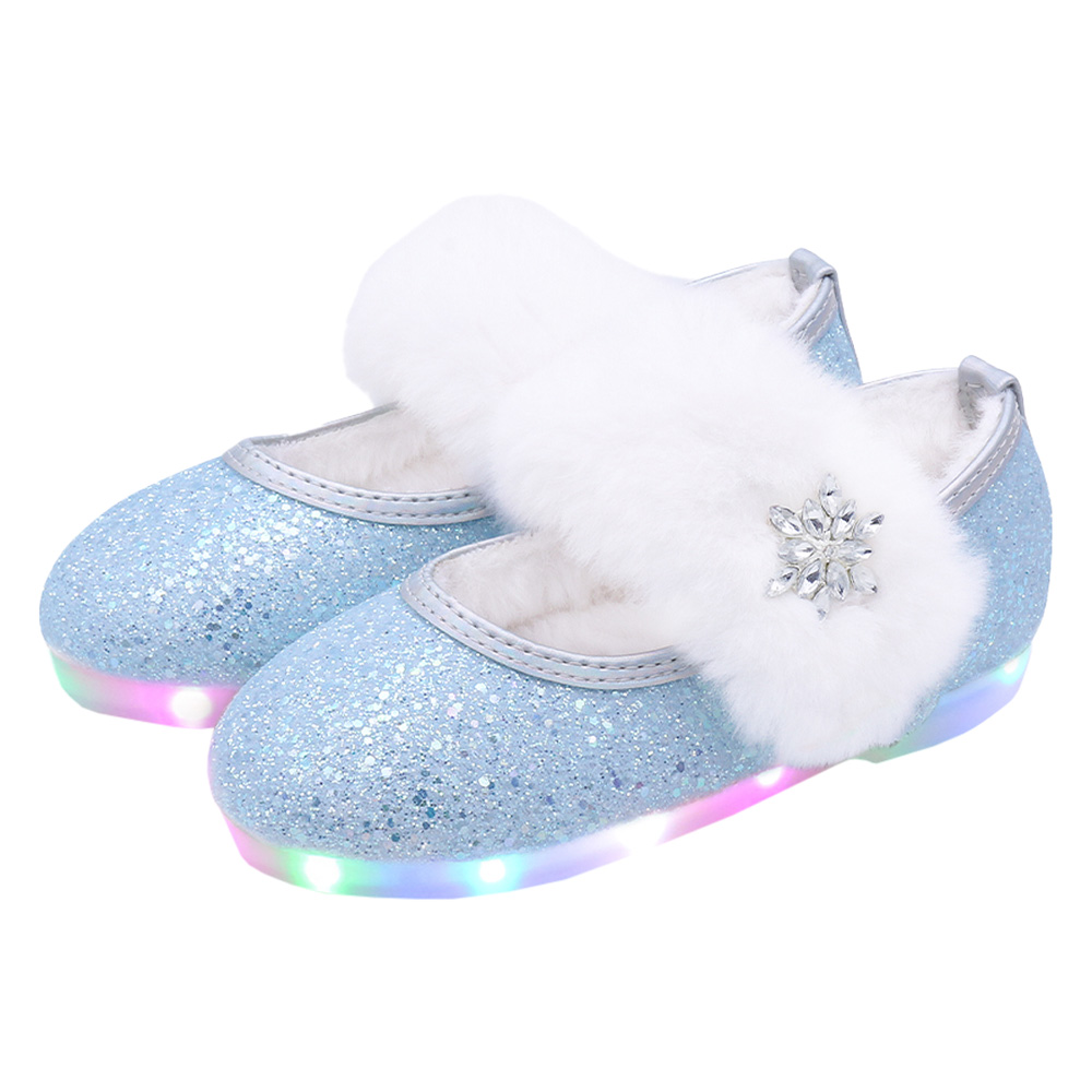 키펀트 여아용 화이트 스트랩 퍼 LED 털구두 WK-31 42,900원