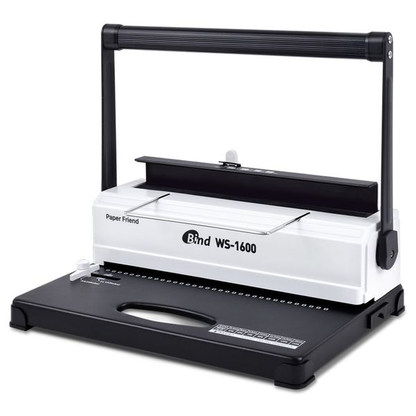 현대오피스 WS-1600 와이어링제본기 U자핸들 1회20매 151,800원