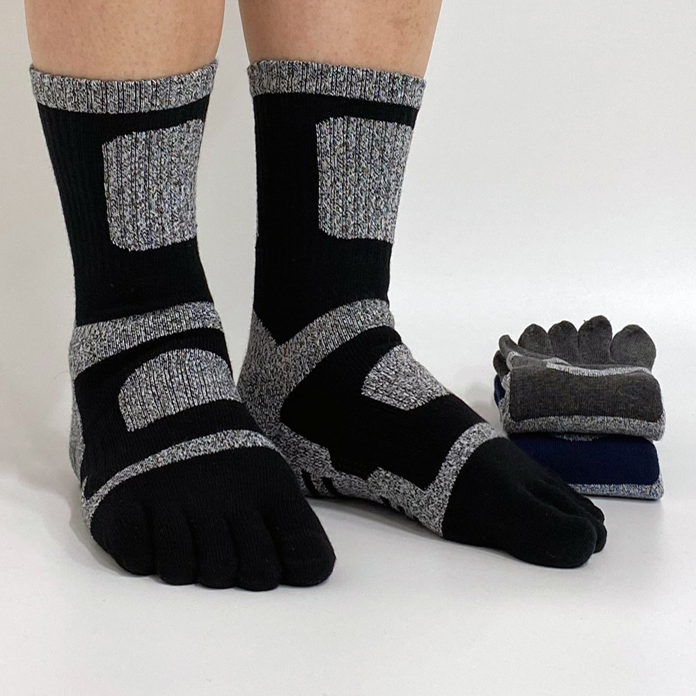 싹스몰 남성용 두꺼운 등산 스포츠 발가락양말 중목 5켤레 항균 무좀 양말 17,900원