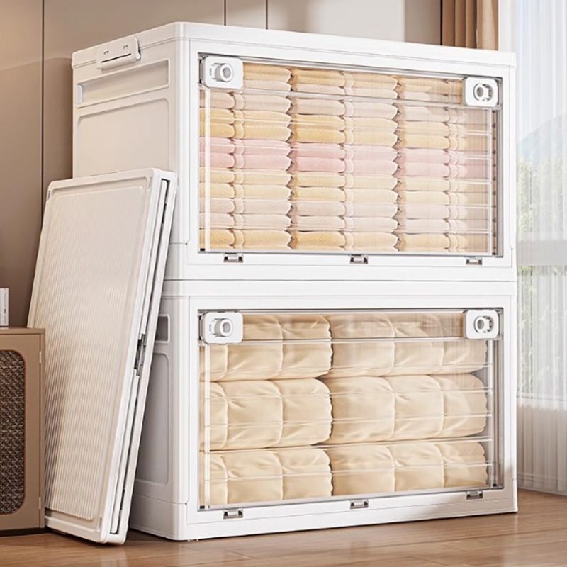 백양선장 투명 접이식 폴딩 리빙박스 특대형 100L 32,000원