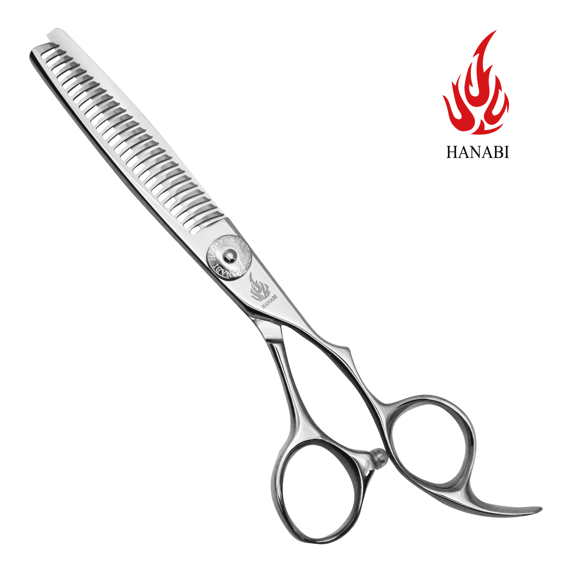 [HANABI K series] 하나비 K62/2625 3홈 26발 틴닝가위 미용가위, 1개, 실버 420,000원