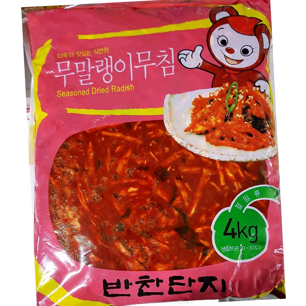 반찬단지 무말랭이 양념 무침 4kg 4개 반찬 99,670원