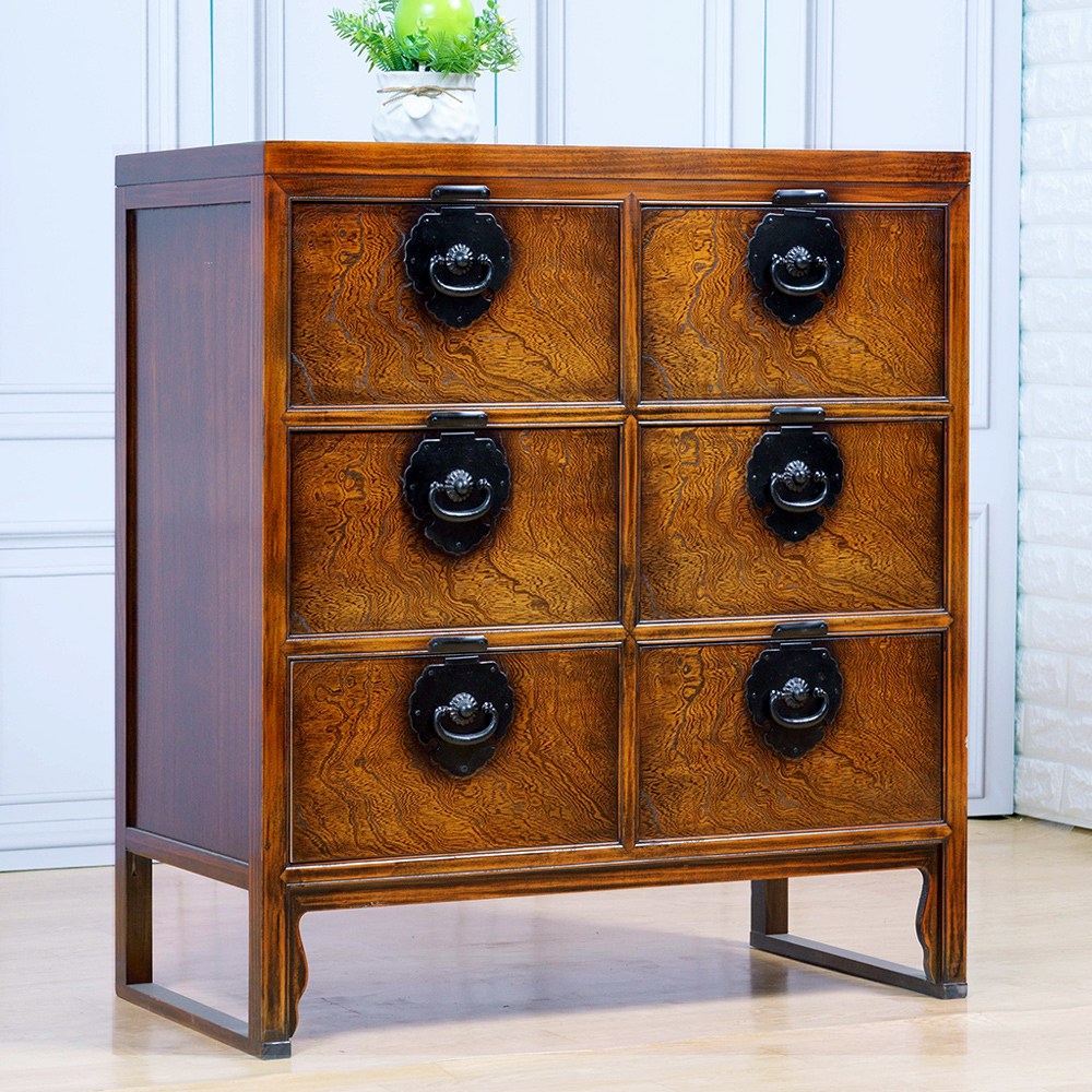 다한수제고가구 오동 무쇠 3단 서랍장 원목 엔틱 인테리어, 단일 색상 350,000원