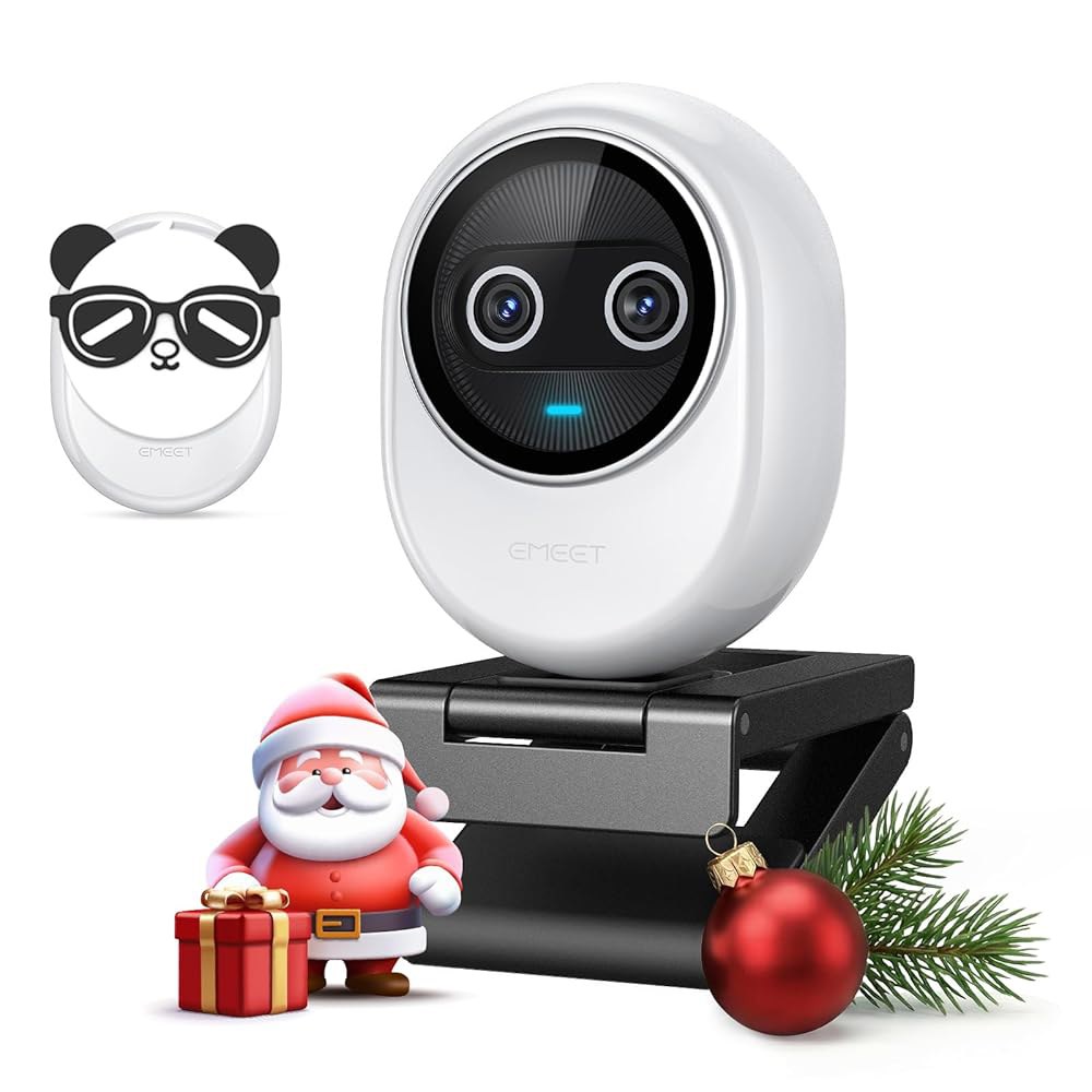 스트리밍용 EMEET Piko 4K 웹캠, 세계 최초의 듀얼 카메라 AI 기반 /AI 오토포커스, 3 마이크 어레이 & 사운드 모드, 클립이 있는 USB 스트리밍에 적합한 데스크 176,700원