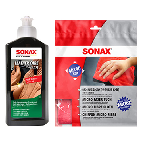 소낙스 가죽 보호제 + 초극사세 타월 세트 17,250원