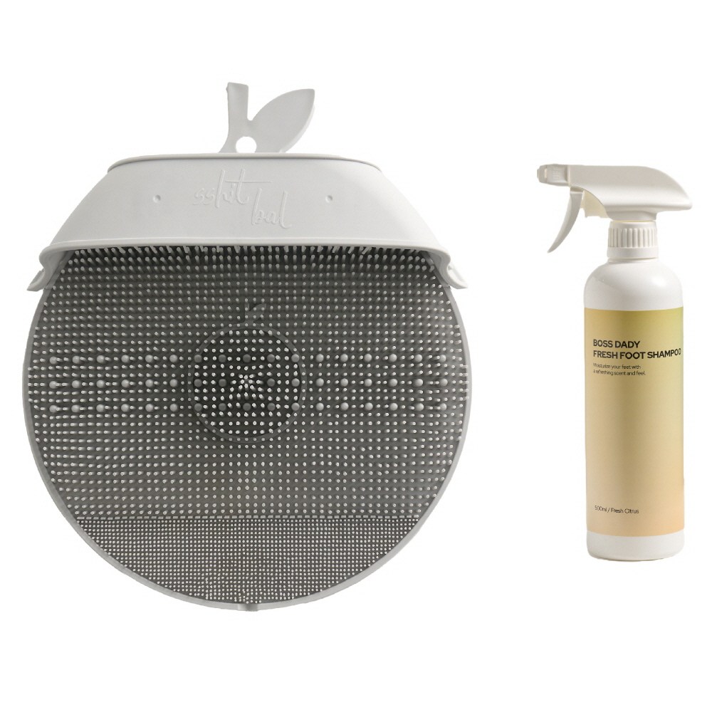 보스대디 씻발 발등까지 한번에 발각질제거 발냄새제거 4D 풋브러쉬 (씻자 발을) + 풋샴푸(대용량), 1개, 1개입 26,500원