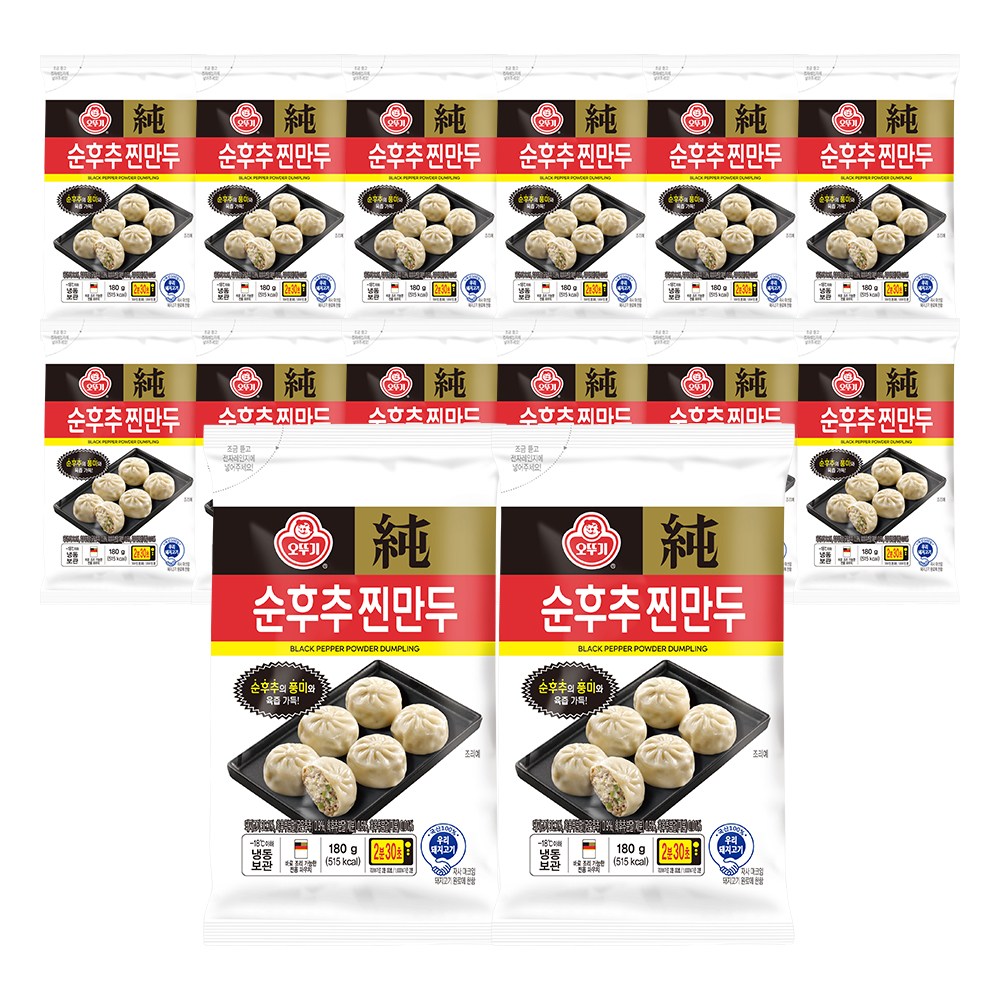 오뚜기 순후추 찐만두 180g 14개, 14개, 180g 41,900원