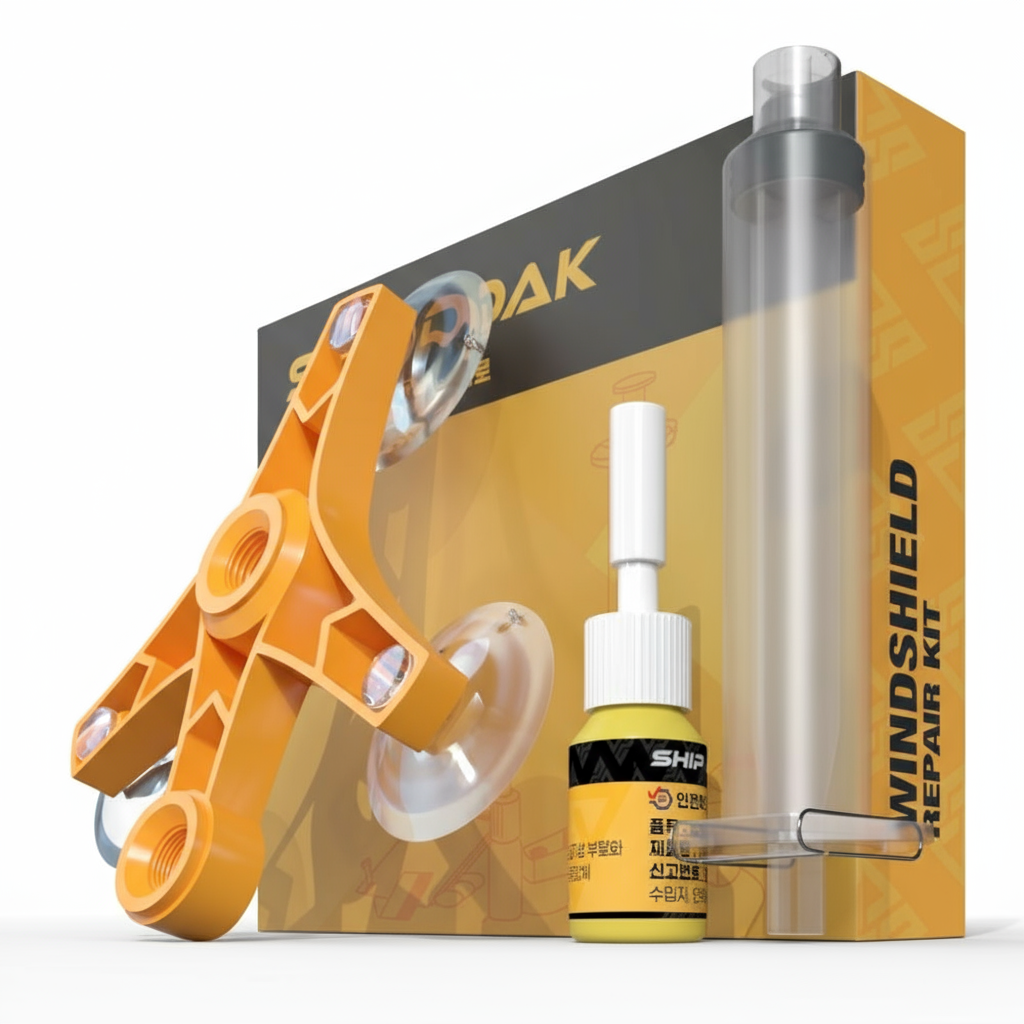 자동차 깨진 금 간 유리 복원제 돌빵 복원액 키트, 현재가 18,810원