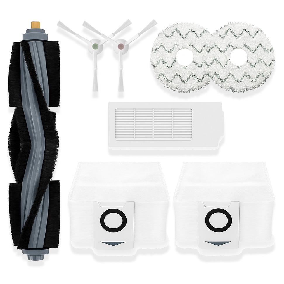 멋진공간 호환 에코백스 T10 옴니 호환 물걸레 + 더스트백 + 필터 + 메인브러쉬 + 사이드브러쉬 세트, 단일상품, 1개 16,700원