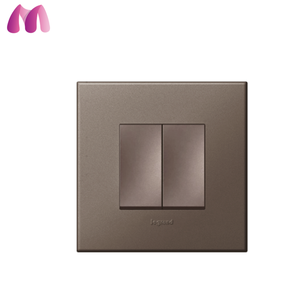 머슬전기 르그랑 유럽 아테오 사각 스위치 2구 마그네슘 44,900원