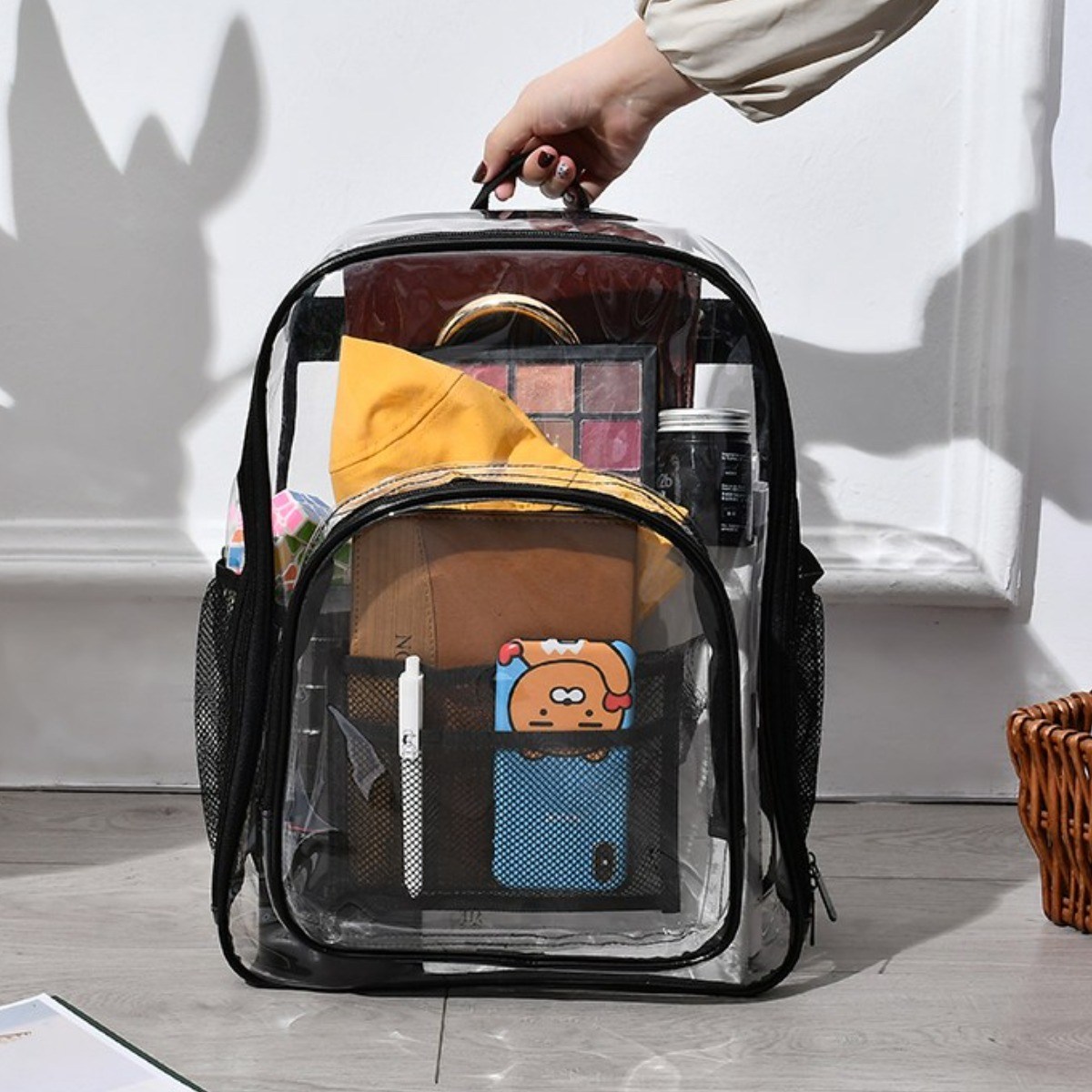 SHOPPI 대용량 투명 PVC 비치백 백팩 해외여행 물놀이 가방 25,100원