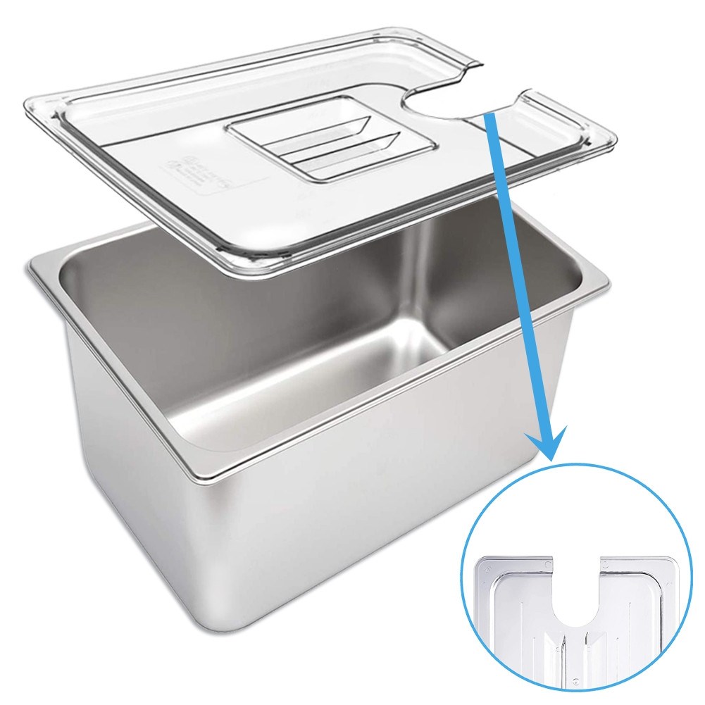 스텐 수비드머신 전용 용기 통 밧드 수조 뚜껑포함 3가지 사이즈 45,000원