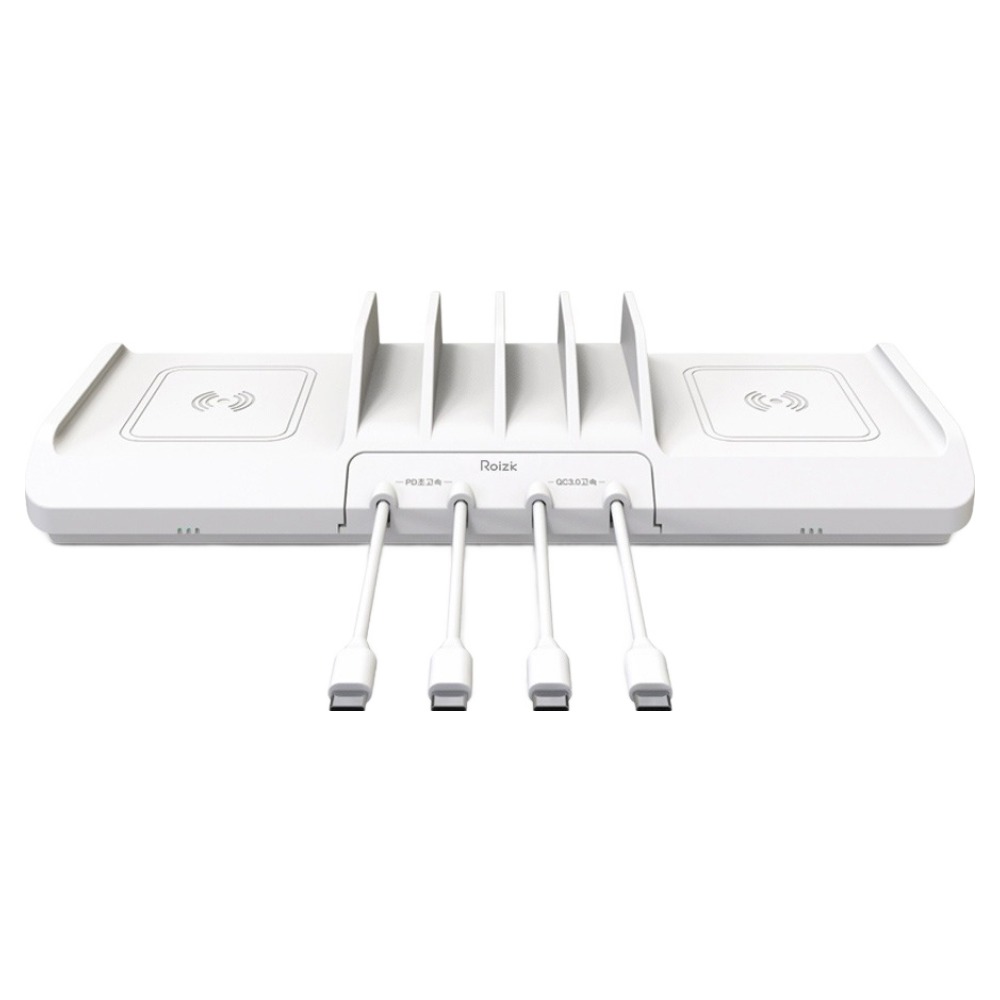 로이직 유무선 PPS / PD 초고속 6포트 멀티충전기 RZ-715 + C타입 4p 세트, 화이트, 1세트 59,800원