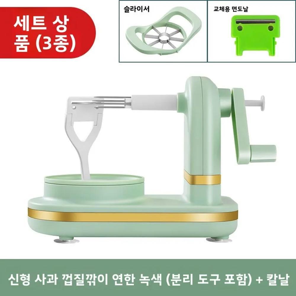자동 손잡이형 사과 껍질 벗기기 코어 커터 슬라이서 주방 도구 과일 기계 제거기 21,300원