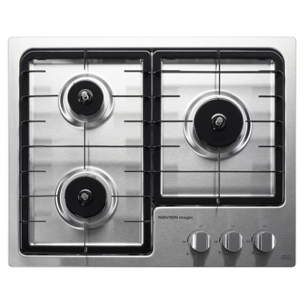나비엔매직 550장용 전원타입 빌트인 가스레인지 3구, GRB-5103NA, LNG 229,000원