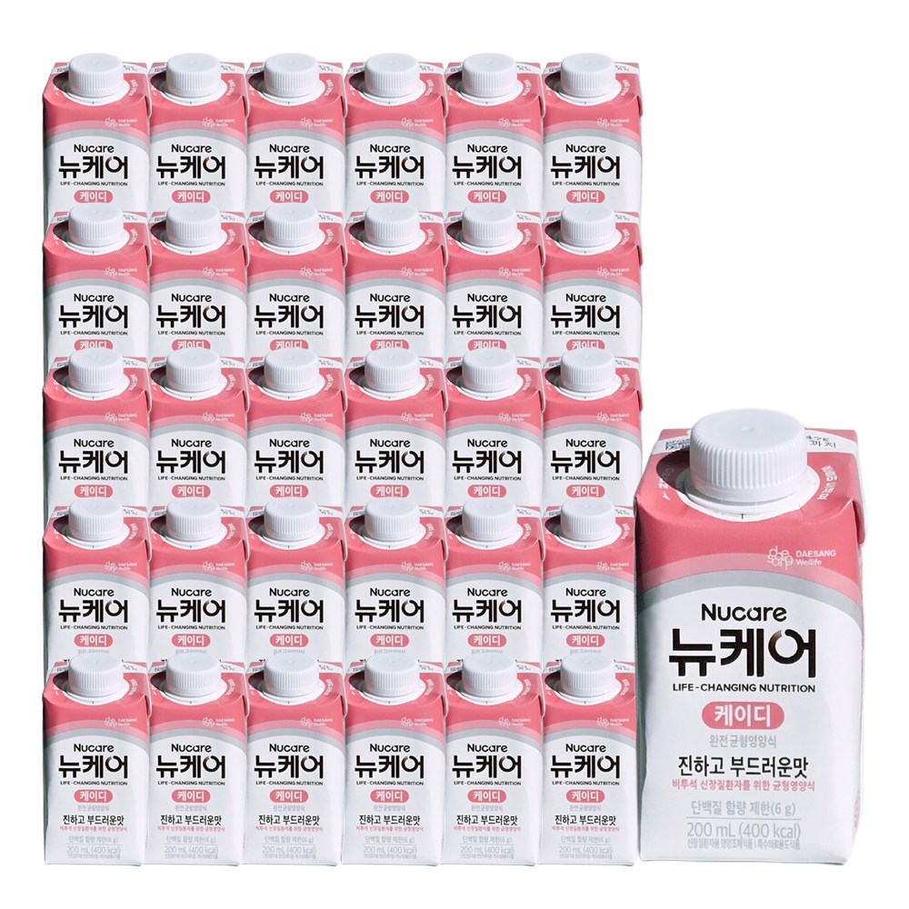 뉴케어 케이디 200ml x 30개 비투석 신장질환 환자용 영양식, 1박스, 6L 75,780원