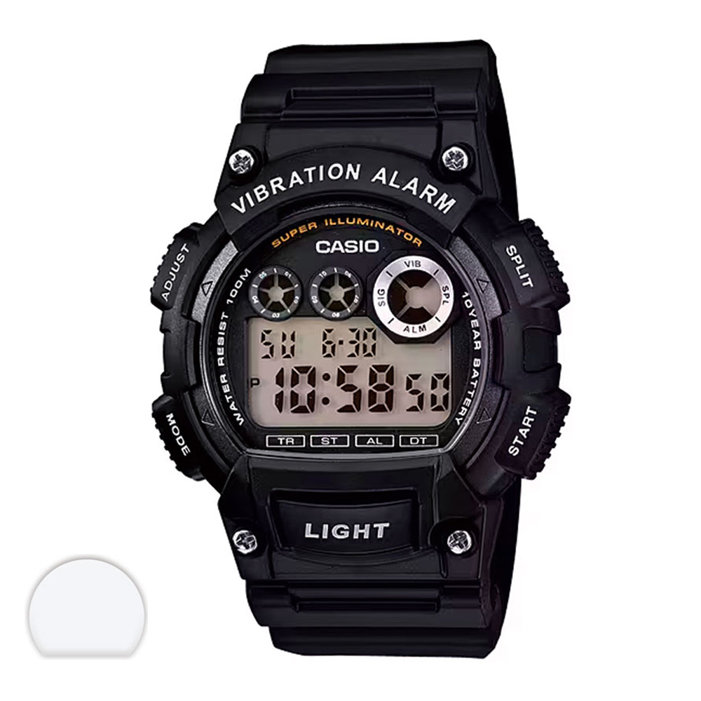 카시오 진동알람 100m방수 전자 손목시계 + 액정필름 세트 W-735H 51,010원