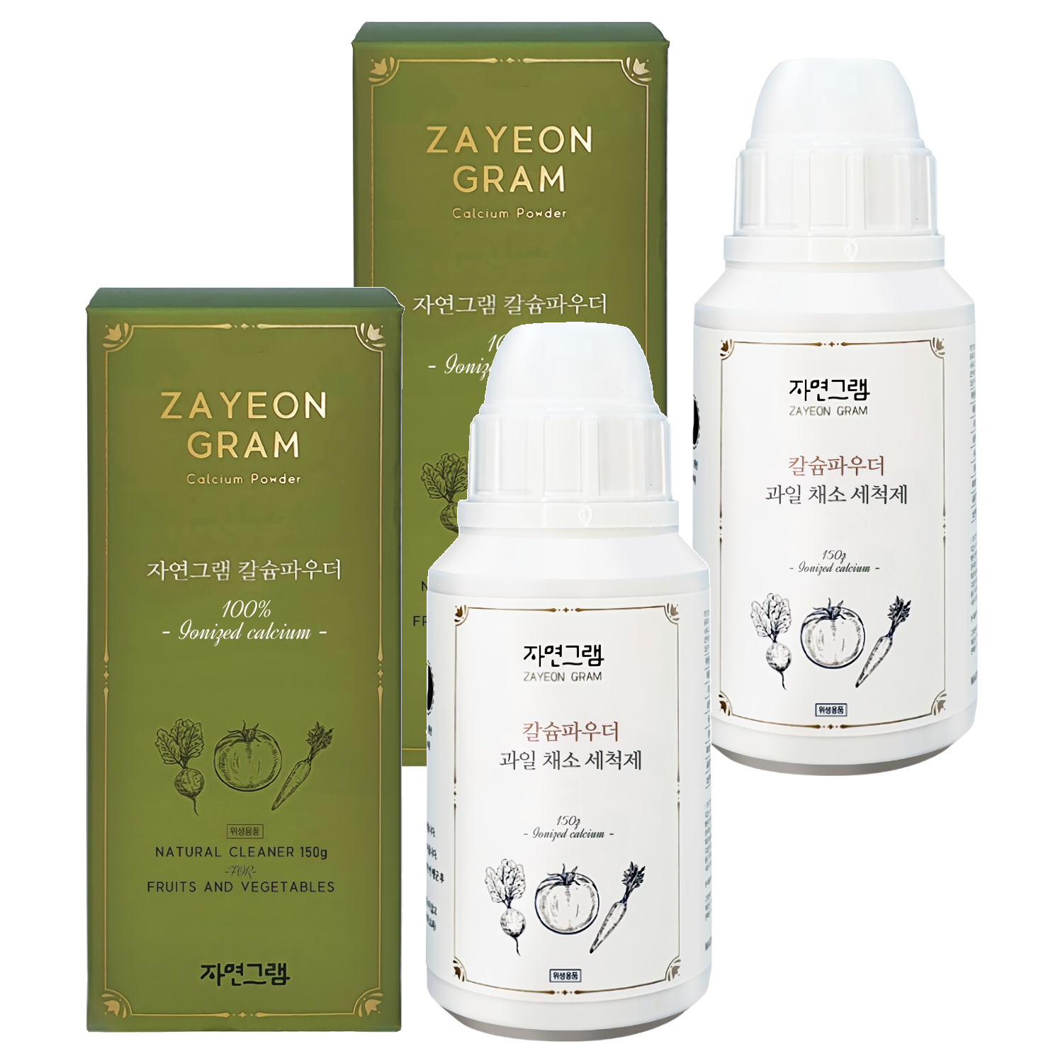 자연그램 칼슘파우더 과일채소 세척제, 150g, 2개 16,800원