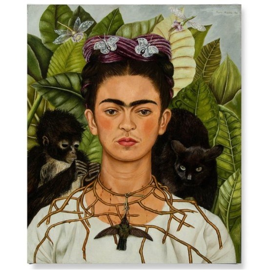 더홈아트 캔버스액자 프리다칼로 가시목걸이 자화상 39,900원