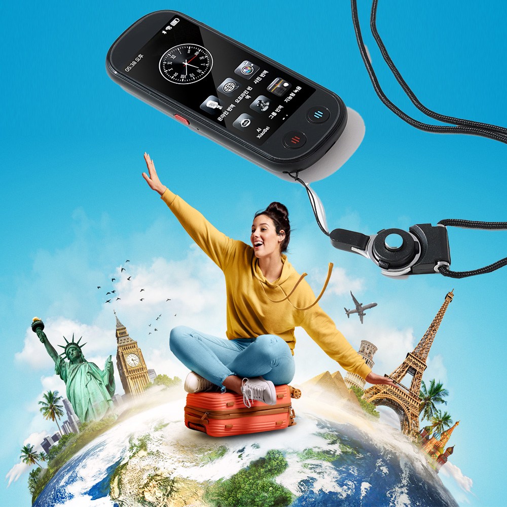 CANDY 캔디 AI 음성 통역 스캔 실시간 양방향 통역기 휴대용 해외 여행 번역기 218,000원