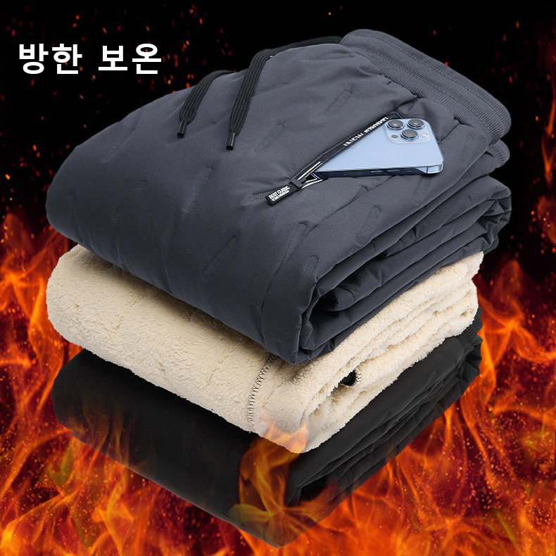크레스티 겨울 남성 방풍 방수 보온 기모바지 도톰 스웨이드 캐주얼팬츠 방한바지 9,660원