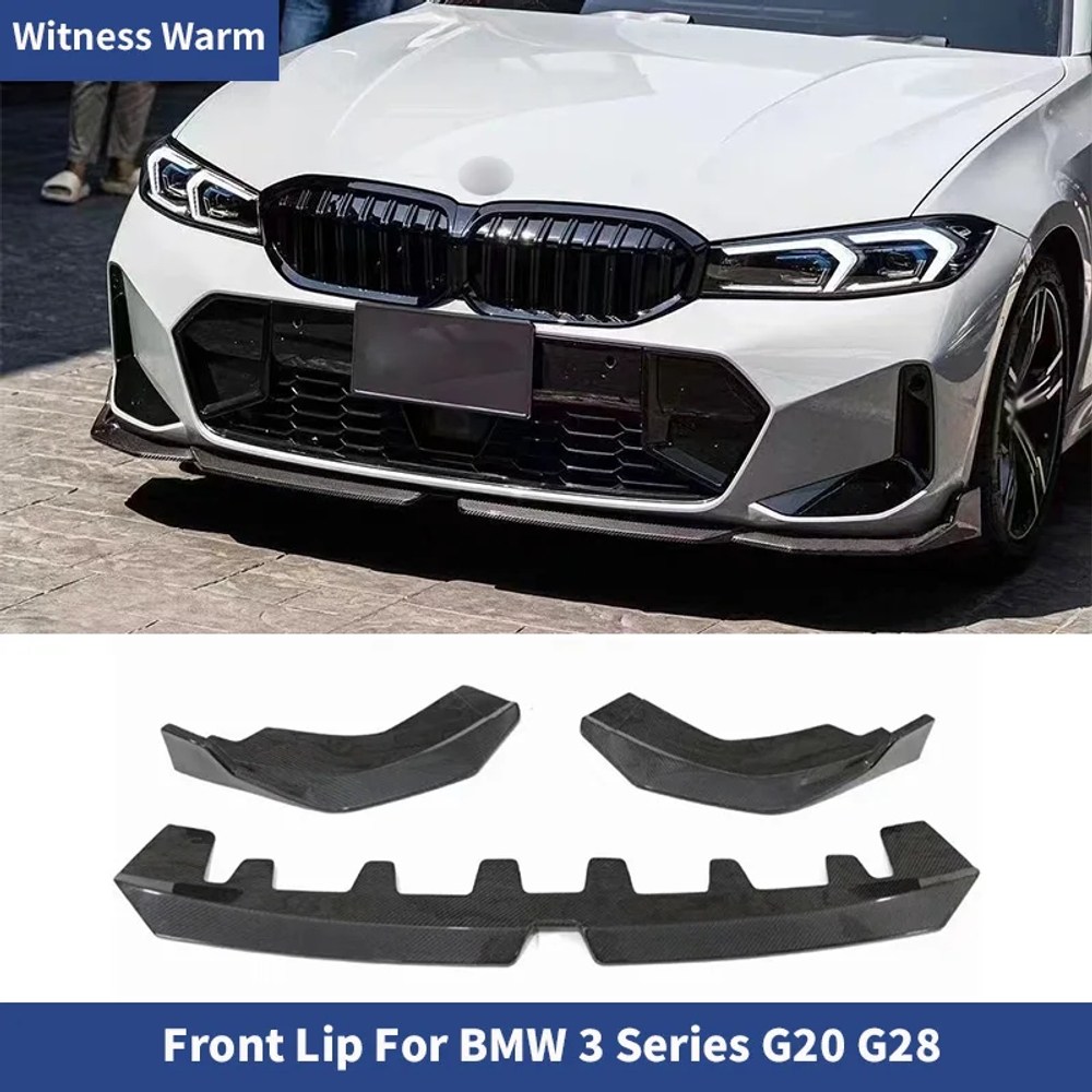 카본 FRP 프론트 립 범퍼 스플리터 스포일러 BMW 3시리즈 G20 G28 LCI MP 스타일 차체 키트 23 호환 351,700원