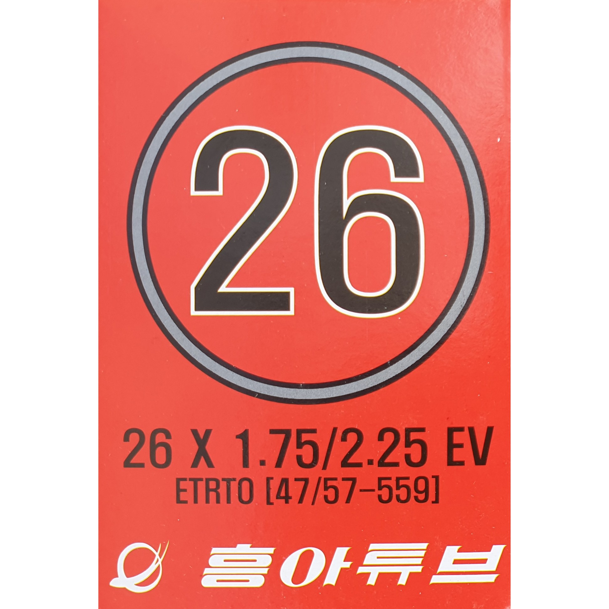 1+1 흥아 26x1.95/1.75-2.125 EV 26인치 MTB 자전거 튜브 던롭 9,900원