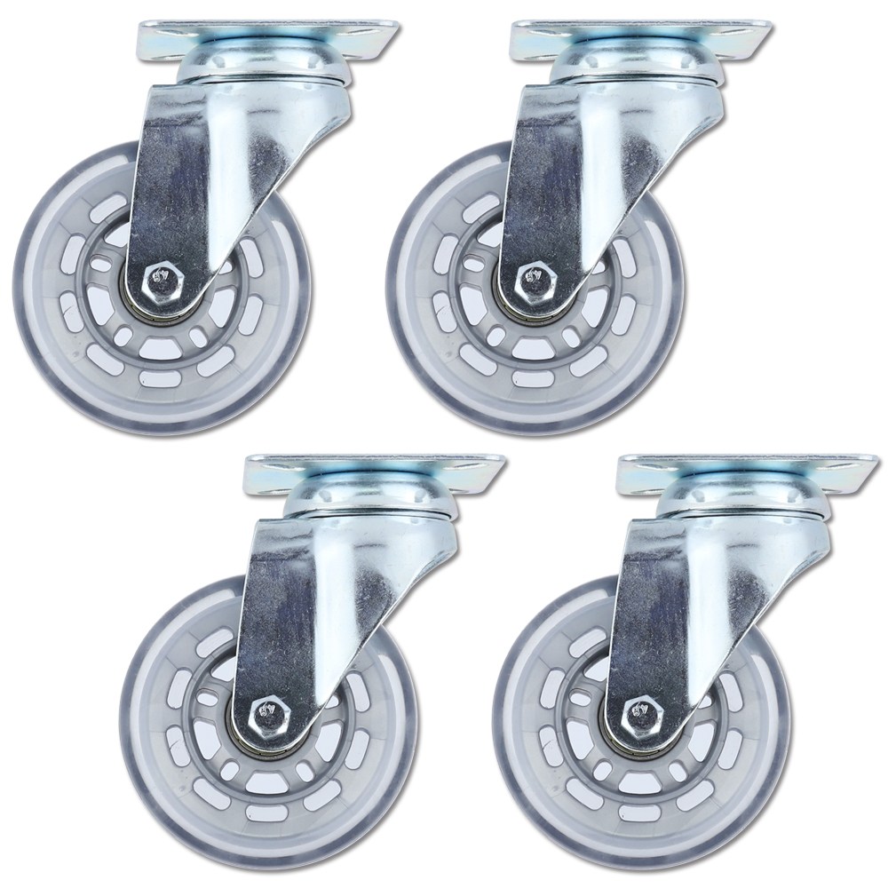 무소음 바퀴 우레탄 카트 구루마 수레 대차 캐스터 인라인 회전형 3인치 4개 17,410원