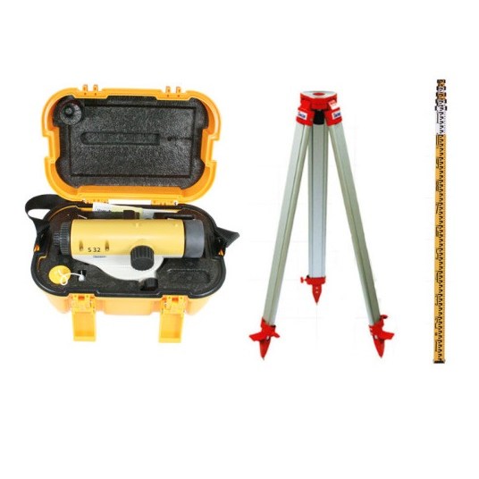 신콘 32배율 S32 자동레벨기+삼각다리+스타프, 1개 226,990원