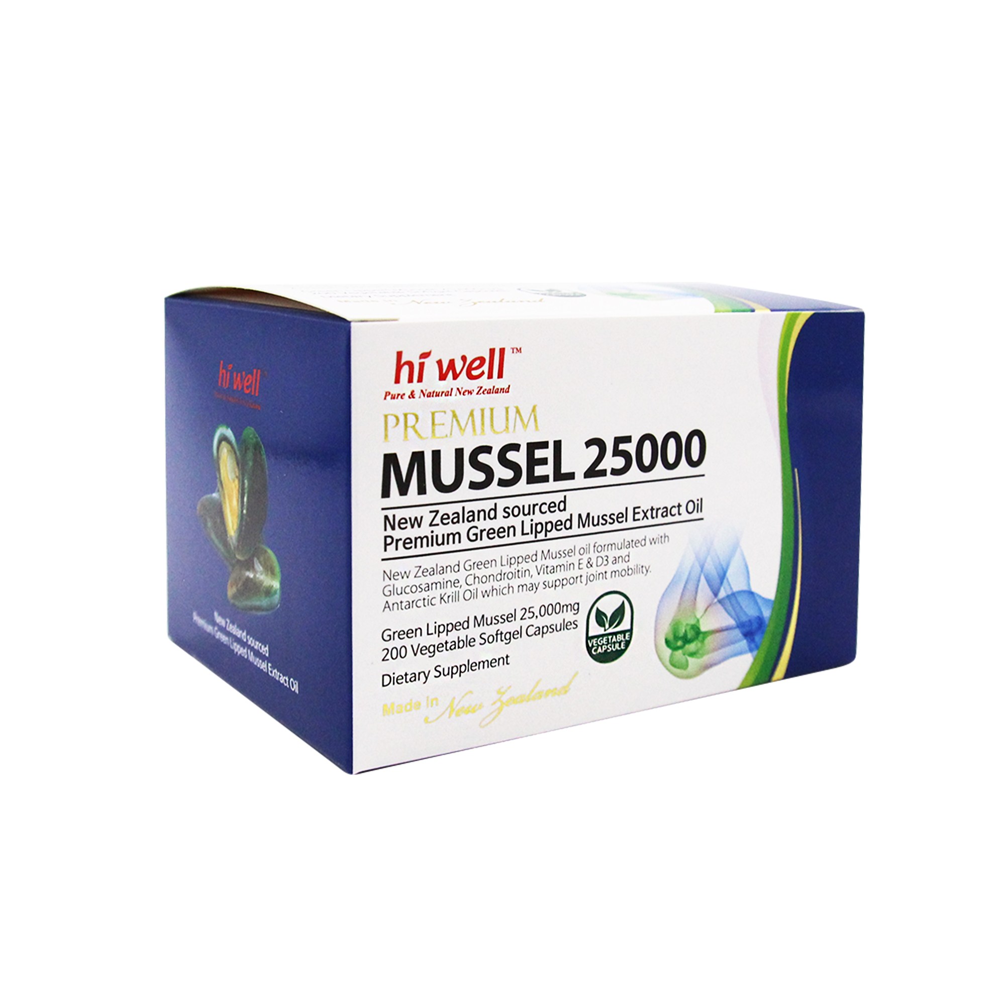 [ 하이웰 정품 ] 초록 홍합 오일 12000mg 200캡슐 초록입홍합 뉴질랜드 직구, 1개, 200정 279,340원