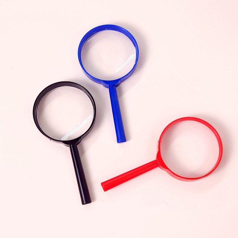 돋보기 휴대용 관찰도구 확대경, 1개, 블랙 500원