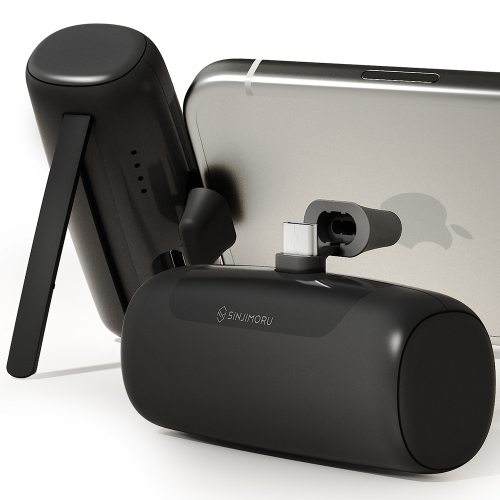 신지모루 포터블 미니 도킹형 보조배터리, 블랙, SJM_PMC_50(C타입) 6,900원