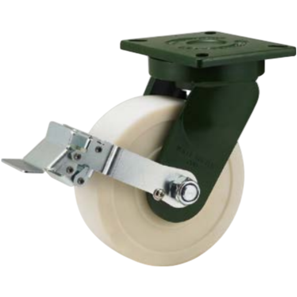 고하중 캐스터 20cm(8인치) 2500kg 나일론바퀴 회전브레이크 운반 장비 반도체 설비 180,000원