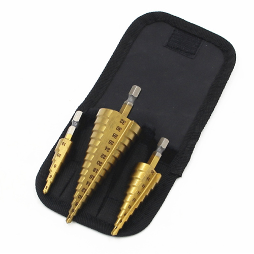 OON 티타늄 코팅 스탭 드릴 3종 세트 + 파우치 17,100원