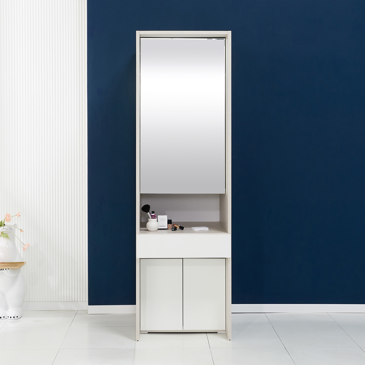로즈퍼니처 지니아 전신거울 수납장 600 키큰 화장대 600x615x1960mm 239,000원