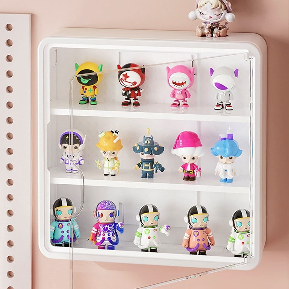 SSOK-DARM 쏙담 벽부착 무타공 아크릴 다용도 피규어 보관함 풀사이즈 구성, 현재가 16,980원