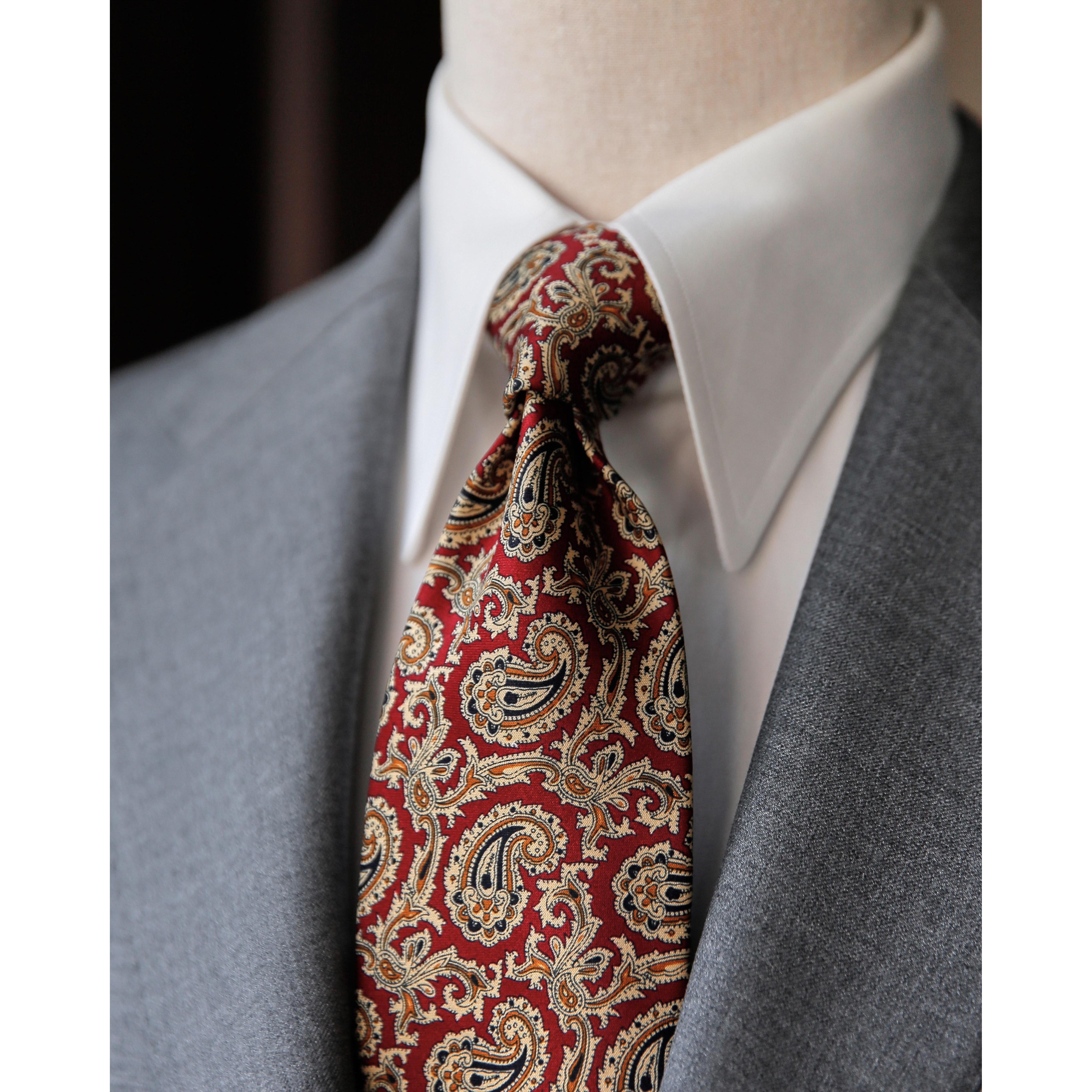 김앤서 플레임 페이즐리 레드 넥타이 35,000원