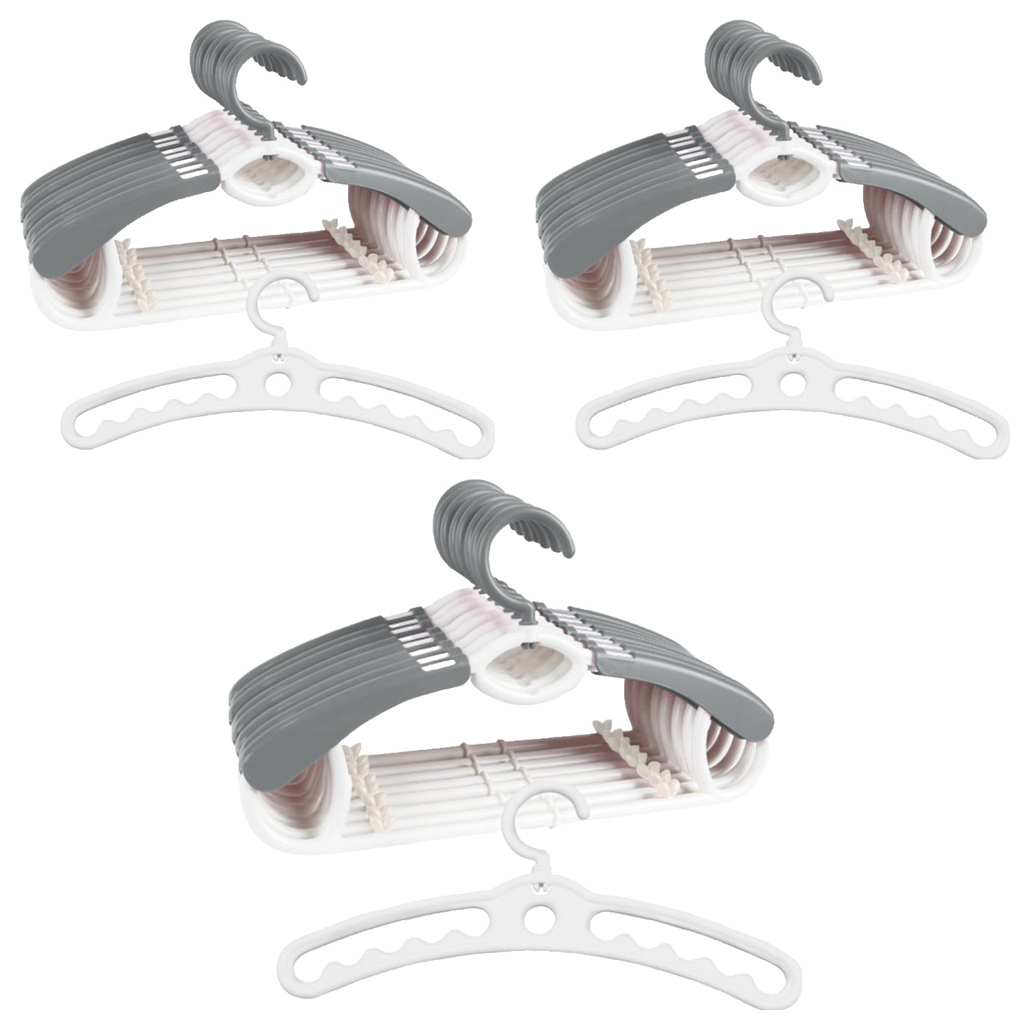 플라팜 뉴코코맘 새싹 확장 옷걸이 9p + 착한옷걸이 세트, 모던 그레이(확장옷걸이), 3세트 41,700원