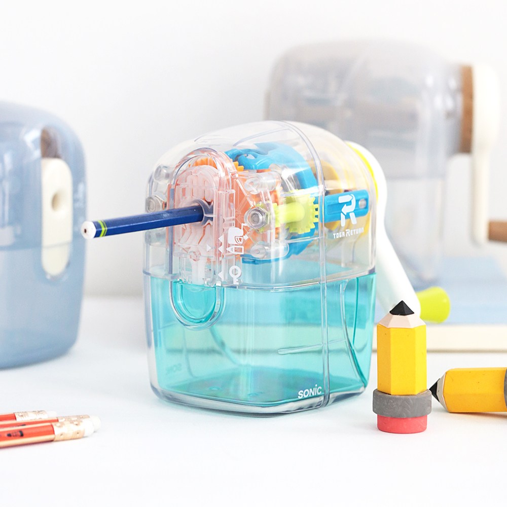 모모팝 안전한 프리미엄 반자동 소닉 연필깎이(8색) 28,000원