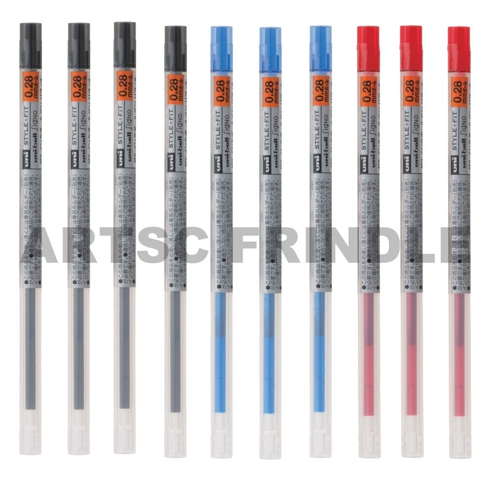 유니 스타일핏 리필심 0.28mm 혼합 10개 UMR-109-28 + 사은품(3M 포스트잇 653 100매) 13,100원