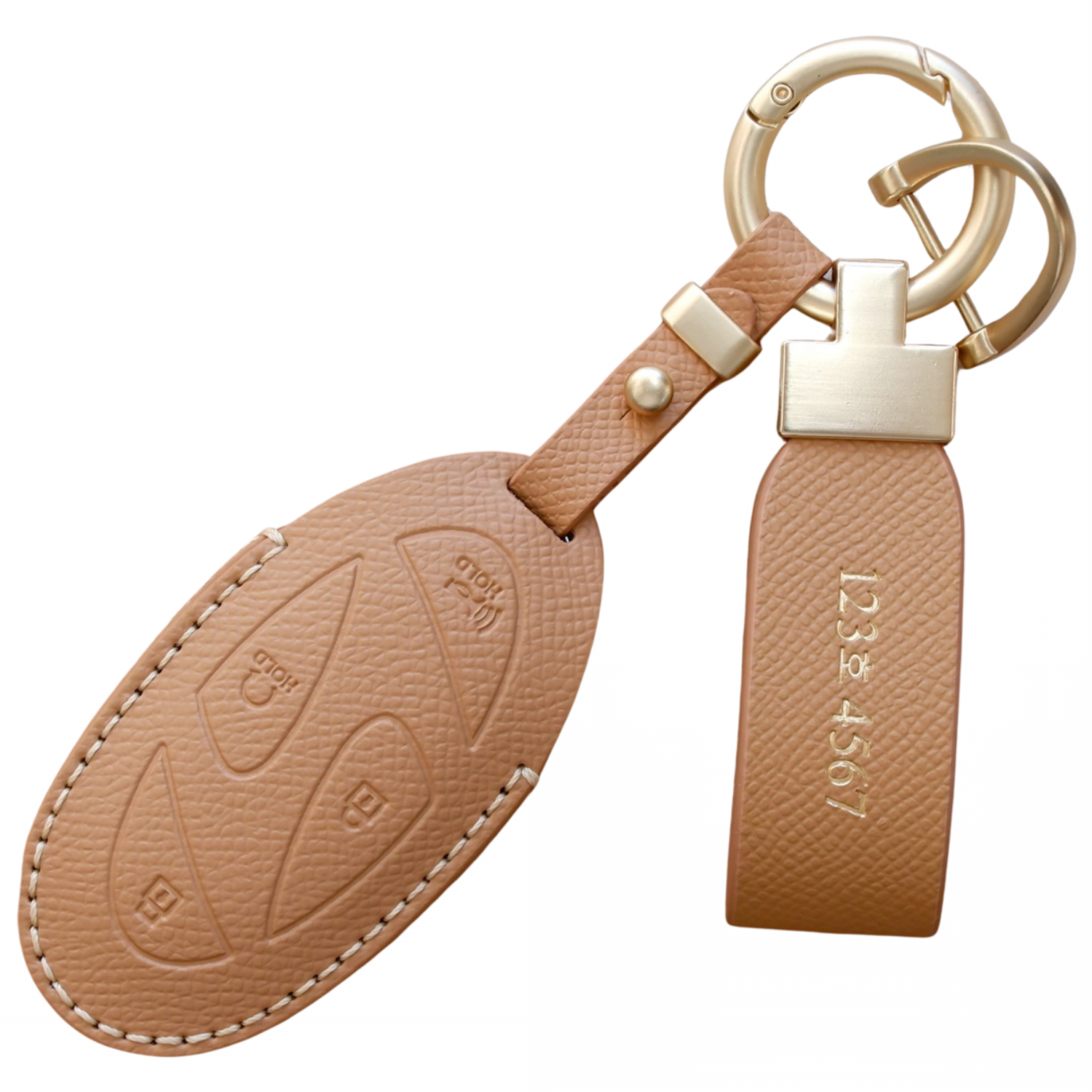 (무료각인)트니르 현대 호환 더올뉴 팰리세이드 더뉴투싼nx4 디올뉴싼타페mx5 쏘나타디엣지 더뉴아반떼cn7 올뉴코나sx2 그랜저gn7 아이오닉 전용 스마트 차 키케이스 가죽, 샌드브라운 23,900원