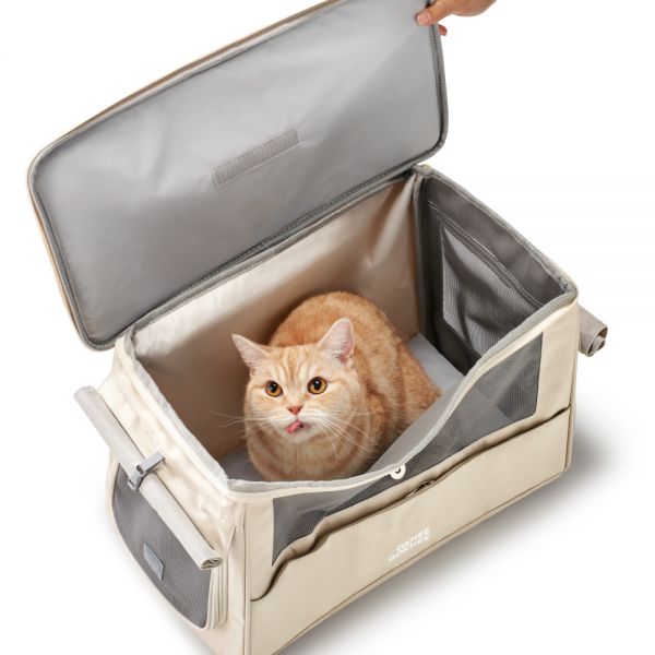 옥희독희 1.3kg 초경량 안전 위로열림 고양이 이동장 강아지 산책 이동 가방 애견 캐리어 56,500원