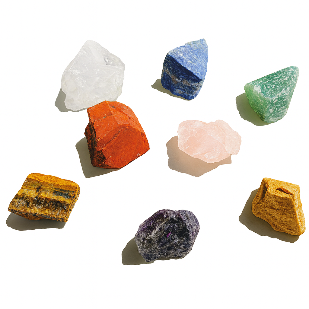 천연석 러프 원석 힐링 파워 스톤 8가지 핸드스톤 차크라 (로즈쿼츠 자수정 옥 백수정 호안석 레드재스퍼 청금석 옐로우제이드) 17,200원