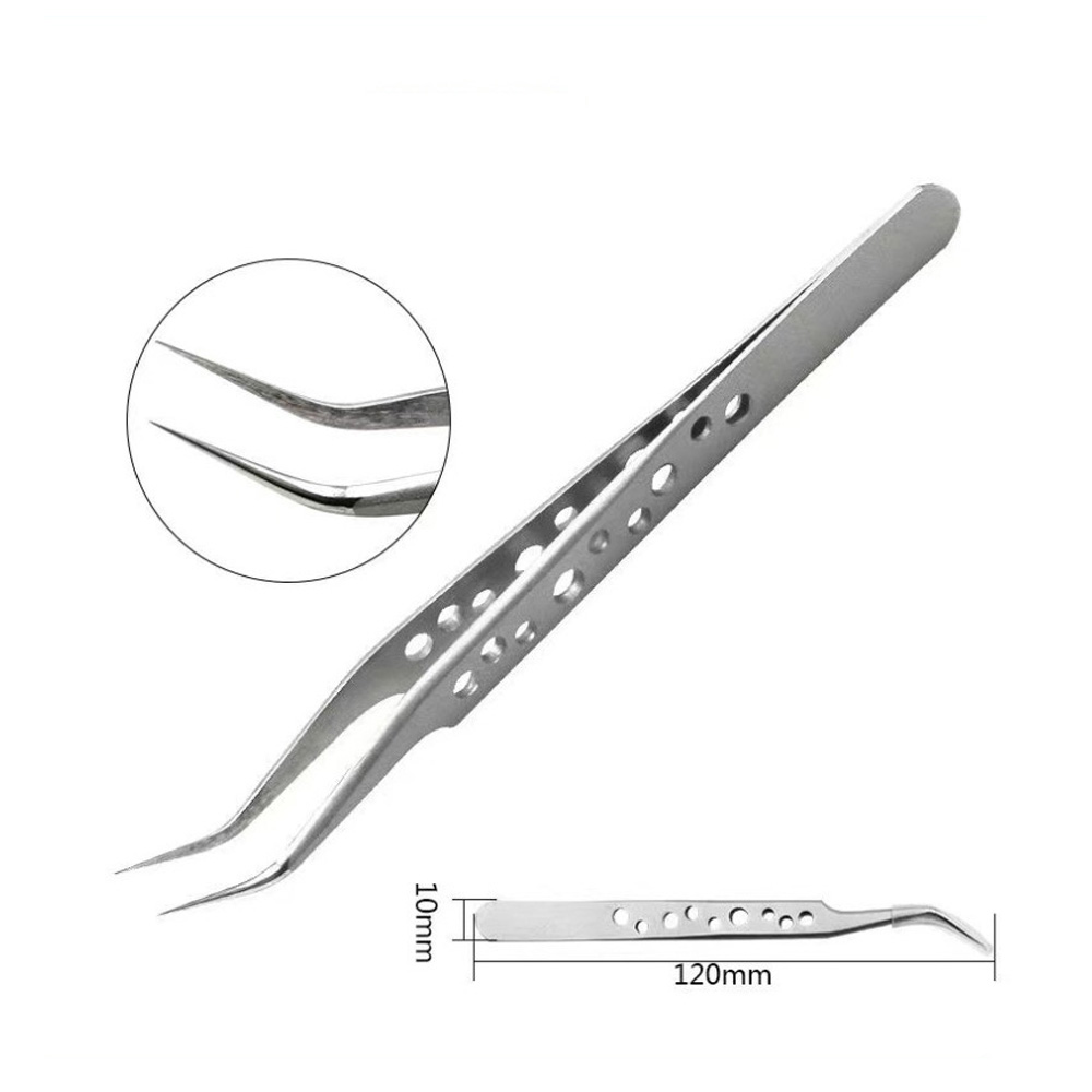 1/2구성 논슬립 다꾸 핀셋 스티커 미세 탑꾸 폴꾸 정밀 집게, 1개, 꺽인타입 5,900원